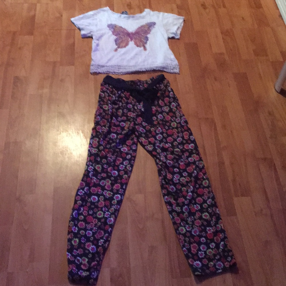 Girls pants and top set